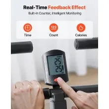 VEVOR Squat Machine, Deep Squat Rowing Machine for Home, Easy Setup & Foldable Exercise Equipment, Glute Trainer Machine with 3 High-Strength Resistance Bands, Glutes & Leg Home Workout Machine, Black