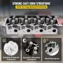 VEVOR Cylinder Head Assembled, Engine Cylinder Head Assembly Replacement 6.4L, Cast Iron Cylinder Head Fit for 08-10 Ford F250 F350 F450 F550