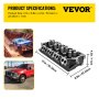 Chiulasă VEVOR asamblată, înlocuire ansamblu chiulasă motor 6,4 L, chiulasă din fontă potrivită pentru Ford F250 F350 F450 F550 08-10