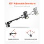 Wall Mount Triangle Boom Arm Light Stand 39.37 in/100 cm Ring Light Support