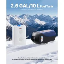 VEVOR Diesel Heater Portable Diesel Air Heater 8KW DC 12V/24V 2.6 Gal Large Tank