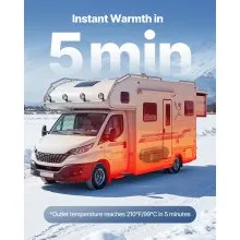 VEVOR Diesel Heater Portable Diesel Air Heater 8KW DC 12V/24V 2.6 Gal Large Tank