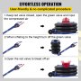 VEVOR Bag Air Jack 11000lbs Capacity Pneumatic Jack Quick Lift 5T, Heavy Duty, Car Repair Jacks and Floor Jacks, Folding Rod Fast Lifting, Triple Bag, with Two Wheels, Quick Car Lifting Jack
