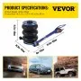 VEVOR Bag Air Jack 11000lbs Capacity Pneumatic Jack Quick Lift 5T, Heavy Duty, Car Repair Jacks and Floor Jacks, Folding Rod Fast Lifting, Triple Bag, with Two Wheels, Quick Car Lifting Jack