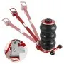 VEVOR Air Jack, 3 Ton/3000 kg Triple Bag Air Jack, Airbag Jack with Six Steel Pipes, Lift up to 44.9 cm, 3-5 s Fast Lifting Pneumatic Jack, with Adjustable Long Handle for Cars, Garages, Repair (Red)