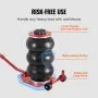 VEVOR Air Jack, 3 Ton/6600 lbs Triple Bag Air Jack, Airbag Jack with Six Steel Pipes, Lift up to 17.7 inch/450 mm, 3-5 s Fast Lifting Pneumatic Jack, with Long Handles for Cars, Garages, Repair, (Red)