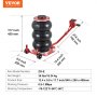 VEVOR Air Jack, 3 Ton/6600 lbs Triple Bag Air Jack, Airbag Jack with Six Steel Pipes, Lift up to 17.7 inch/450 mm, 3-5 s Fast Lifting Pneumatic Jack, with Long Handles for Cars, Garages, Repair, (Red)