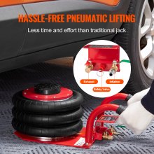 VEVOR Triple Bag Air Jack 3 Ton/6600 lbs Pneumatic Jack for Car SUV Lifting