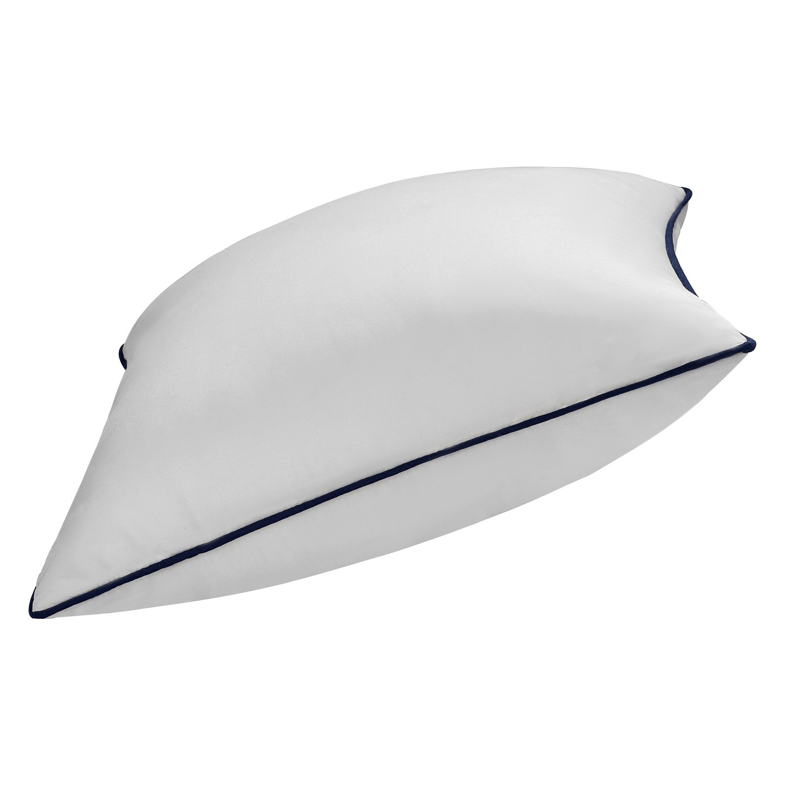 VEVOR 18 x 18 in Throw Pillow Inserts, Set of 2, Firm and Fluffy Decorative Down Alternative Pillows with Polyester Fiber, Square White Cushion with Zipper, for Indoor Bed Couch Sofa and Living Room