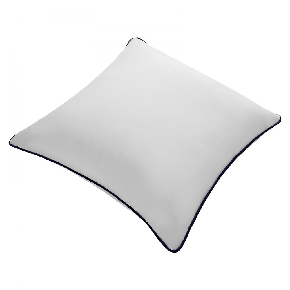 VEVOR 20 x 20 in Throw Pillow Inserts, Set of 2, Firm and Fluffy Decorative Down Alternative Pillows with Polyester Fiber, Square White Cushion with Zipper, for Indoor Bed Couch Sofa and Living Room