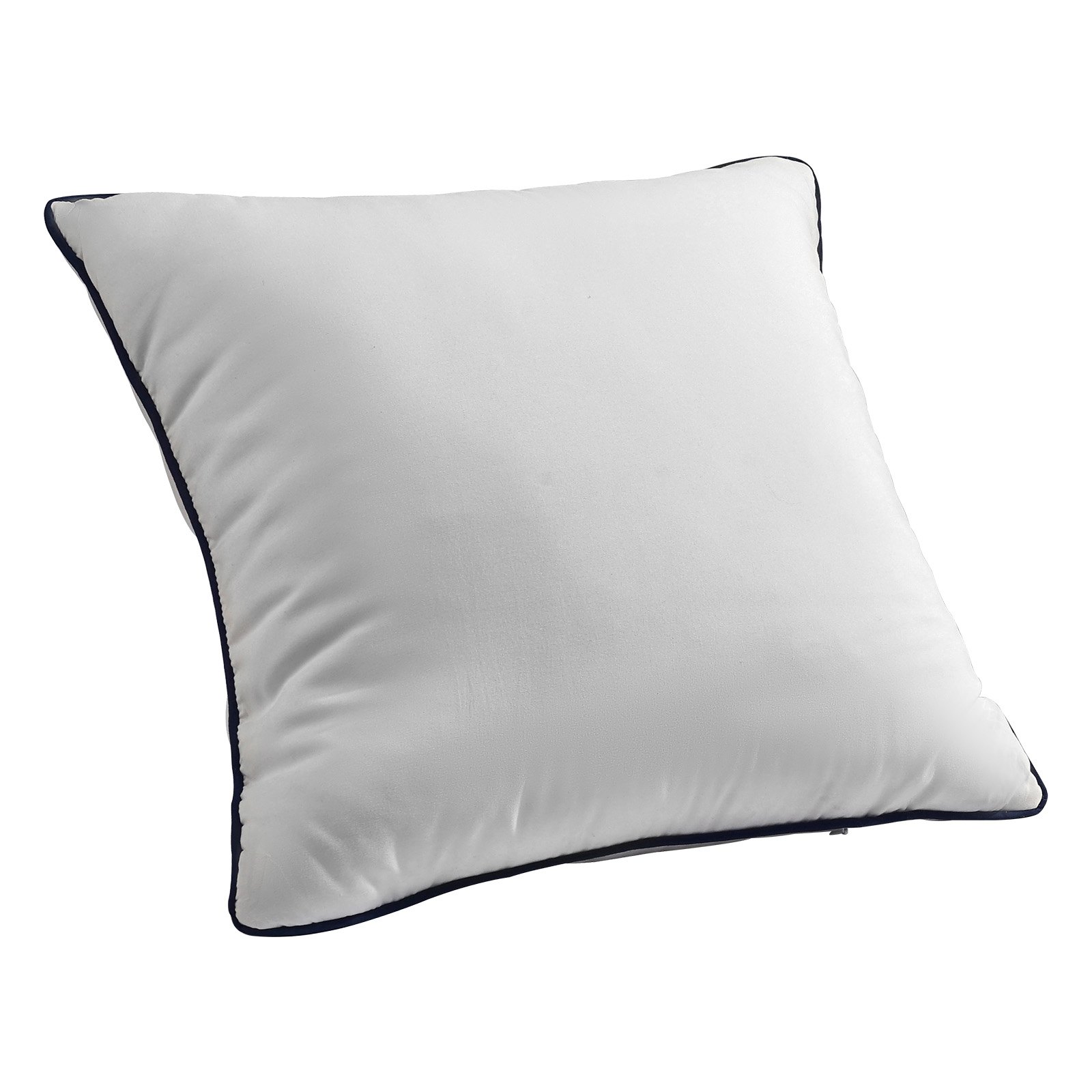 VEVOR 20 x 20 in Throw Pillow Inserts, Set of 2, Firm and Fluffy Decorative Down Alternative Pillows with Polyester Fiber, Square White Cushion with Zipper, for Indoor Bed Couch Sofa and Living Room