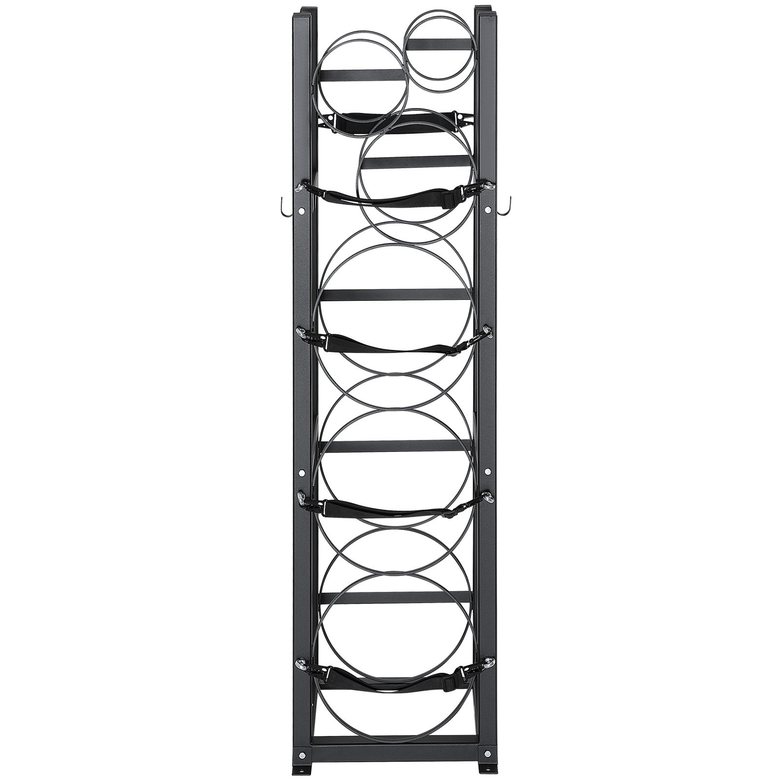 VEVOR Refrigerant Tank Rack, with 3 x 30lbs and Other 3 Small Bottle Tanks, Cylinder Tank Rack 12.79x12.99x47.12 in, Refrigerant Cylinder Rack and Holders for Freon, Gases, Oxygen, Nitrogen