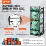 VEVOR Refrigerant Tank Rack, with 3 x 30lbs Bottle Tanks, Cylinder Tank Rack 12.79x12.99x33.07 in, Refrigerant Cylinder Rack Gas Cylinder Racks and Holders for Freon, Gases, Oxygen, Nitrogen