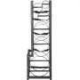 VEVOR refrigerant tank rack, black steel frame with multiple circular holders and adjustable straps.