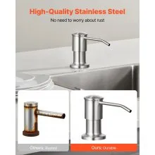 Built in Soap Dispenser for Kitchen Sink Stainless Steel Countertop Pump