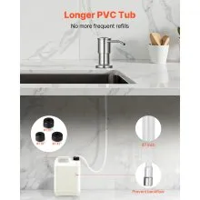 Built in Soap Dispenser for Kitchen Sink Stainless Steel Countertop Pump
