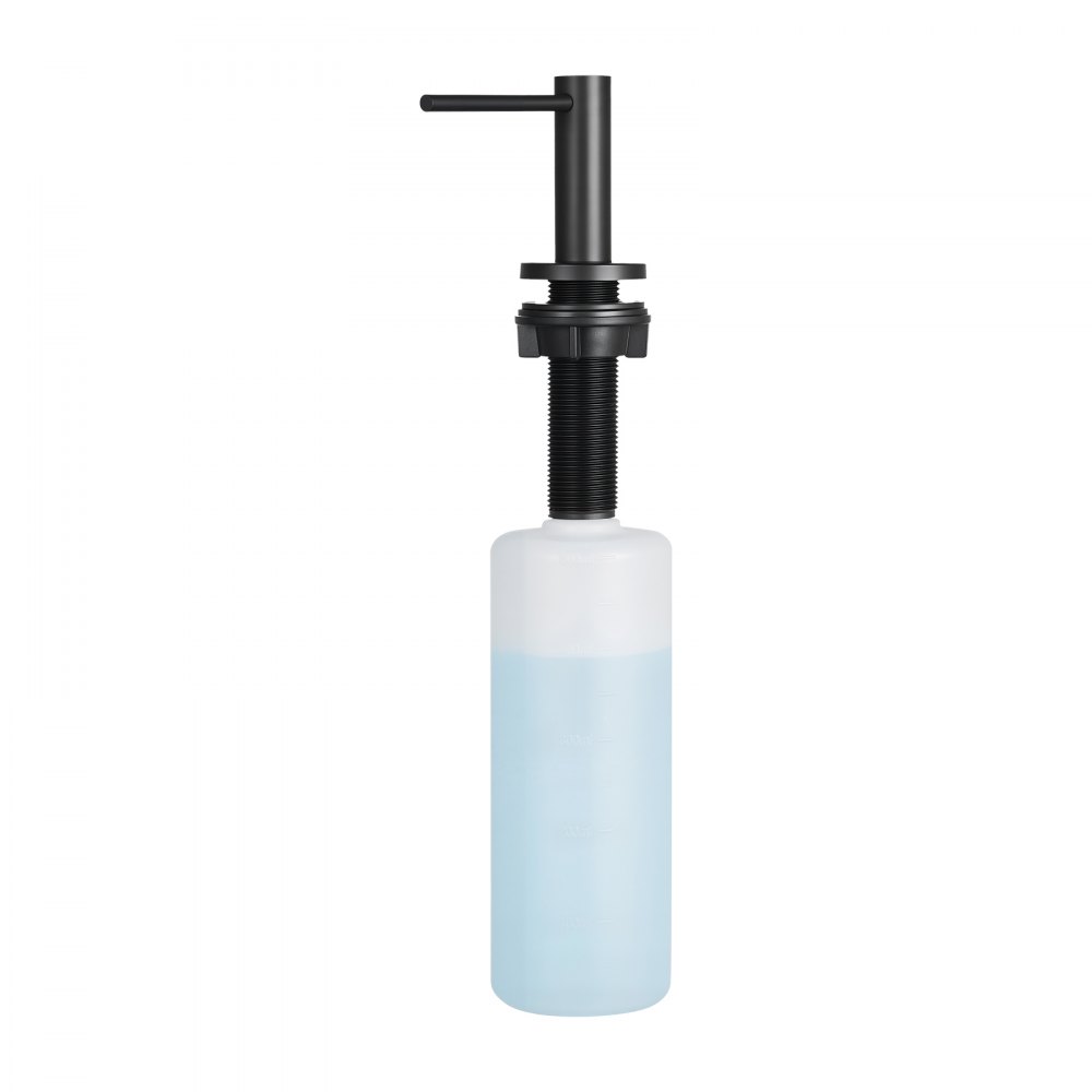 VEVOR Soap Dispenser for Kitchen Sink, Stainless Steel Built in Sink Soap Dispenser with 17OZ Refillable Bottle, Countertop Dish Soap-Dispenser with 360° Rotation Pump Head, for Kitchen Bathroom