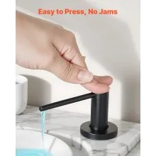 Built in Soap Dispenser for Kitchen Sink Stainless Steel with 17oz Bottle