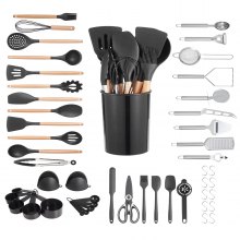 50 PCS Kitchen Cooking Utensils Set Silicone Spatula Spoon Tools Heat Resistant