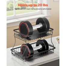 2 Tier Fruit Basket Bowl Kitchen Countertop Storage Stand Holder Banana Hanger