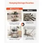 3 Tier Fruit Basket Bowl Kitchen Countertop Storage Stand Holder Banana Hanger
