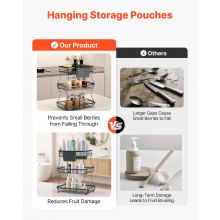 3 Tier Fruit Basket Bowl Kitchen Countertop Storage Stand Holder Banana Hanger