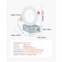 VEVOR 12 Pack 4 Inch LED Recessed Ceiling Light, 5CCT, Ultra-Thin Canless Wafer Downlight with Junction Box, 2700K/3000K/3500K/4000K/5000K Selectable, 800 LM High Brightness 9W 120V, for Home Lighting