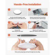 12 Pack 4 Inch 5CCT LED Recessed Ceiling Light with Junction Box 2700K-5000K