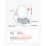 VEVOR 12 Pack 6 Inch LED Recessed Ceiling Light, 5CCT, Canless Wafer Downlight with Junction Box, 2700K/3000K/3500K/4000K/5000K Selectable, 1100 LM High Brightness 12W 120V, for Indoor Home Lighting