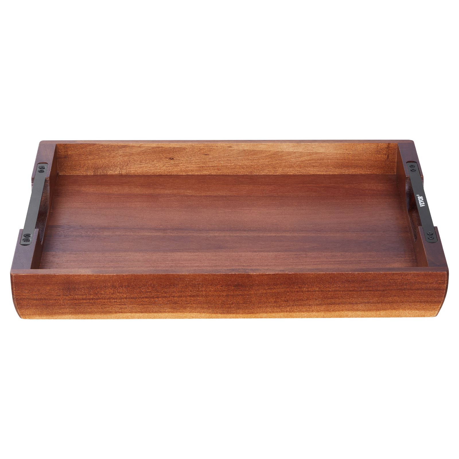 VEVOR Wood Serving Tray, Acacia Wooden Tray Board with Handles, Decorative Rustic Serving Trays Platter, Ideal for Breakfast in Bed, Lunch, Kitchen, Living Room, Ottoman, Coffee Table, Party, Couch