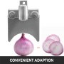 1/4" Pusher Head For Easy Onion Slicer Blade Fruit Dicer Convenient Silver