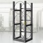 VEVOR Refrigerant Tank Rack with 3x30lb Cylinder Saving Capacity Cylinder Tank Rack 33x13x4 inch Refrigerant Cylinder Rack Gas Cylinder Racks and Holders for Gas Oxygen Nitrogen Storage
