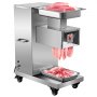 VEVOR Commercial Meat Cutter Machine 1100 LB/H Meat Cutter Electrical 750W Slice Machine Commercial 3mm Blade Restaurant Food Slicer Stainless Steel Cutting Machine Meat Silver Kitchen Meat Slicer