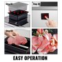 VEVOR Meat Cutting Machine Commercial 2.5 mm Cut Thickness Cutter Meat Machine 331lbs/H Commercial Electric Meat Slicing 850W Meat Cutter Machine Stainless Steel Electric Meat Cutter with Crank Handle