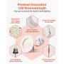 10 Pack LED Recessed Lighting 4 Inch Retrofit Can Lights 750 LM 9W 120V 5CCT