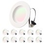 10 Pack LED Recessed Lighting 4 Inch Retrofit Can Lights 750 LM 9W 120V 5CCT