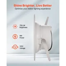 10 Pack LED Recessed Lighting 4 Inch Retrofit Can Lights 750 LM 9W 120V 5CCT