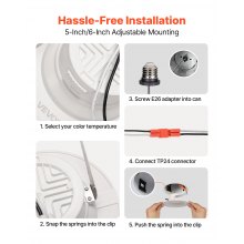 10 Pack LED Recessed Lighting 4 Inch Retrofit Can Lights 750 LM 9W 120V 5CCT