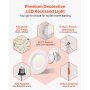 12 Pack LED Recessed Lighting 5/6 Inch Retrofit Can Lights 1050 LM 13W 5CCT