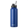 40 oz Insulated Water Bottle Stainless Steel with Wide Mouth Lid Blue