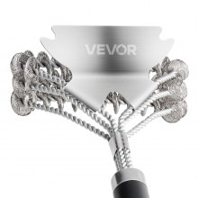 BBQ Grill Brush and Scraper Stainless Steel Bristle Free Grill Cleaner 17 in