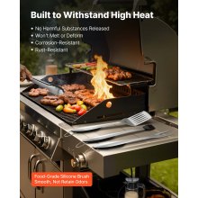 4PCS Grilling Tool Set BBQ Grill Accessories Stainless Steel Barbecue Utensil