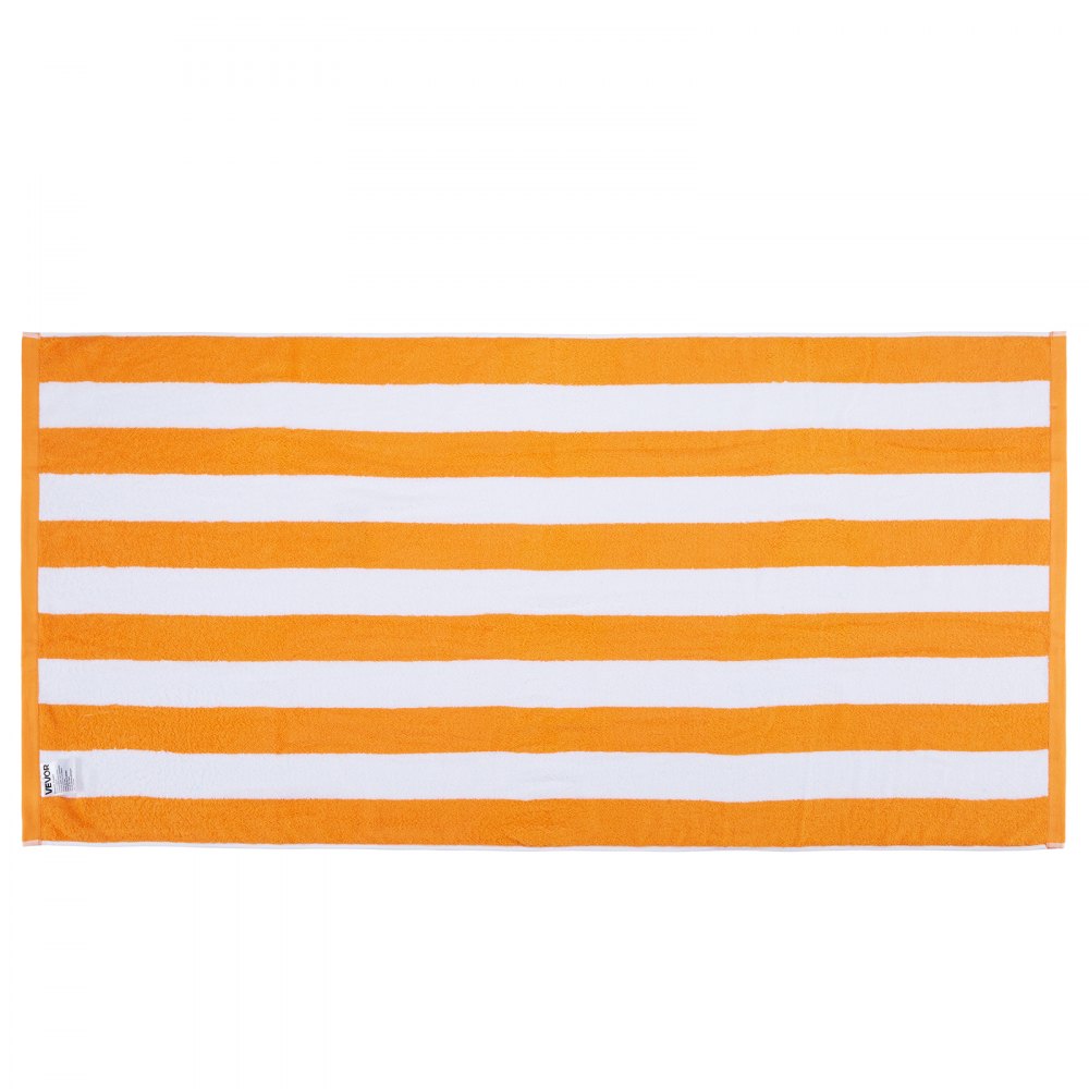 VEVOR Beach Towel, 4 Pack Oversized Beach Towels, 30 x 60 in Cabana Striped Large Pool Towel, 100% Cotton Soft and Quickly Dry Thick Swimming Towels, for Vacation, Swimming, Beaches, and Bathroom