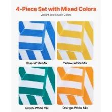 Beach Towel 4 Pack Large Pool Towel 30 x 60 in 100% Cotton Swimming Towel