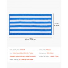 Beach Towel 4 Pack Large Pool Towel 30 x 60 in 100% Cotton Swimming Towel