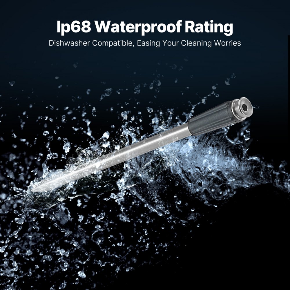 VEVOR Wireless Meat Thermometer, 500 ft Range Wireless Bluetooth Meat Thermometer, Digital Cooking Food Meat Thermometer, Waterproof Smart Meat Probe with Two Probe, for Grilling, Smoker, BBQ & Oven