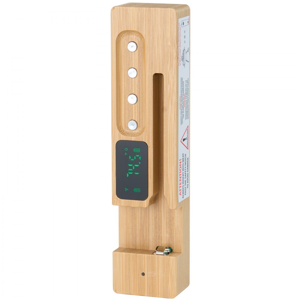 Termómetro inalámbrico para carne VEVOR, con Bluetooth y alcance de 152 m, termómetro digital para cocinar alimentos, sonda inteligente impermeable con una sonda, para asar, ahumar, barbacoa y horno.