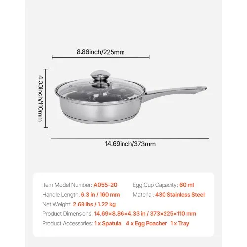 Egg Poachers | Stainless Steel Egg Poacher & Poached Egg Maker