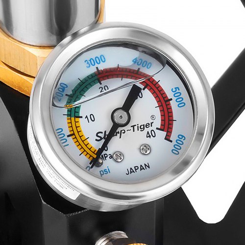 VEVOR 4500 PSI Air Gas Filling Pump 3 Stage PCP Charging Stirrup Pump Air Pump PCP High Pressure High Output for Air Driving Cylinder and PCP Cylinder, for Outside Sporting and Hunting
