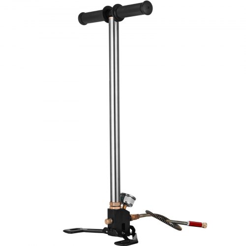 VEVOR 4500 PSI Air Gas Filling Pump 3 Stage PCP Charging Stirrup Pump Air Pump PCP High Pressure High Output for Air Driving Cylinder and PCP Cylinder, for Outside Sporting and Hunting